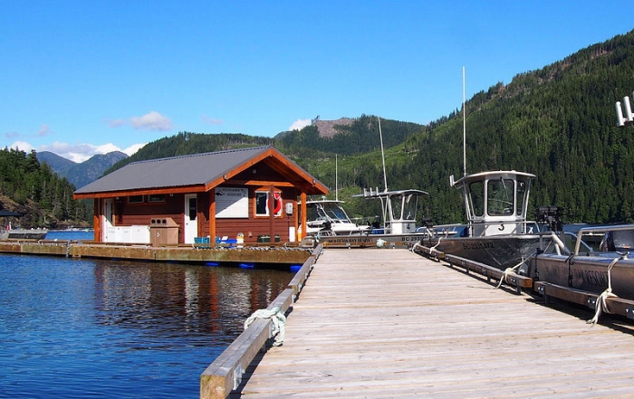 Marina at Moutcha Bay Resort, Nootka Sound, Vancouver Island, British Columbia