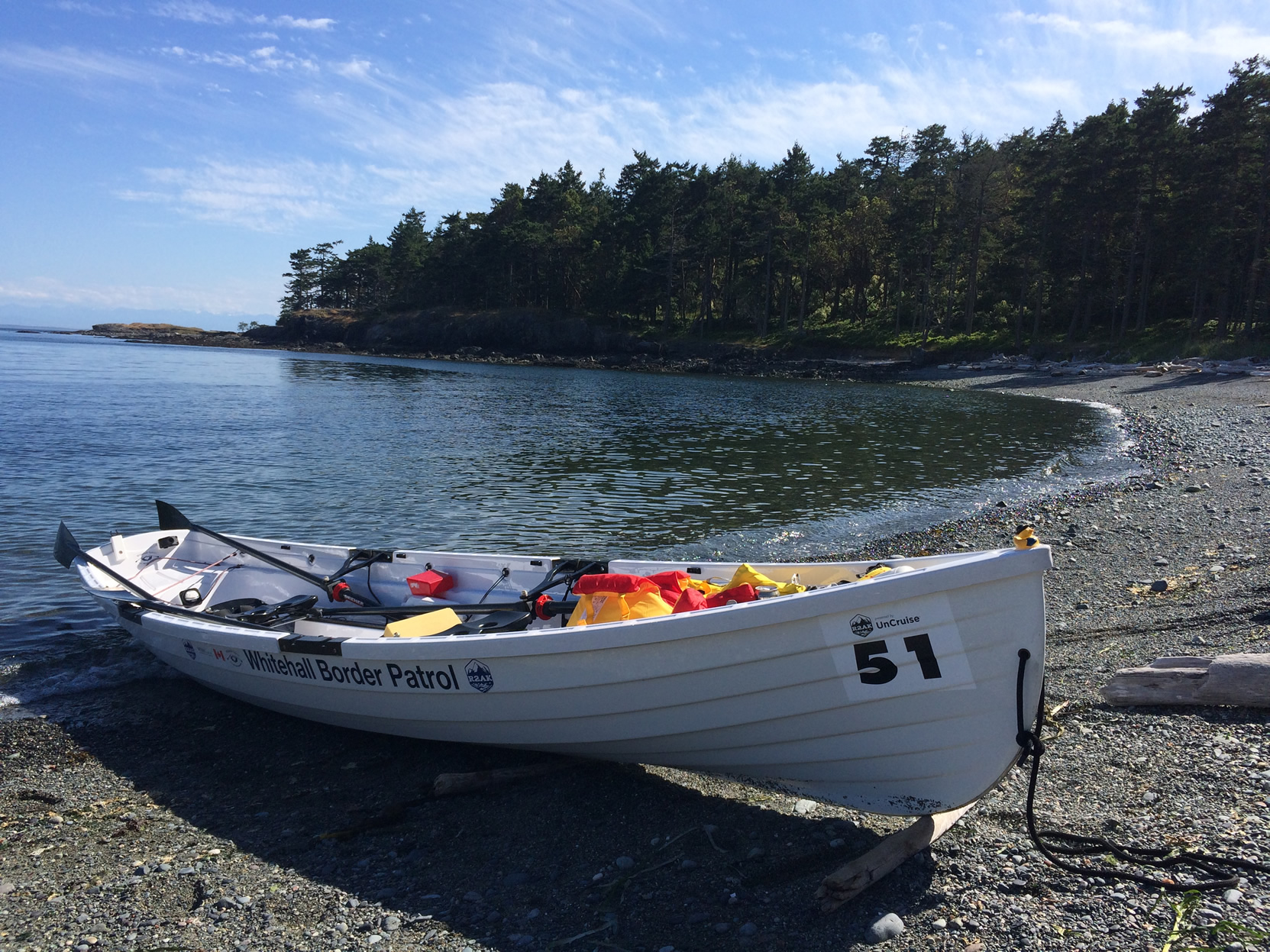 Row Camping, Whitehall-Rowing and Sail, Tango 17 boat